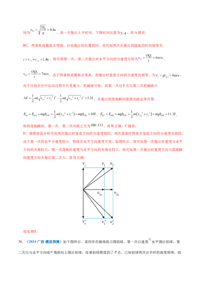 专题03力与曲线运动（练习）（解析版）_03高考英语_2025年新高考资料_二轮复习_01高考语文等多个文件_上好课2025年高考物理二轮复习讲练测（新高考通用）