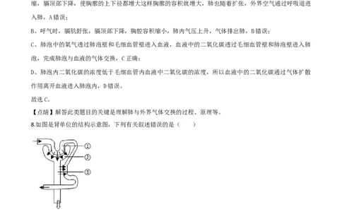 2019年陕西省中考生物真题（解析卷）_陕西_6.陕西中考生物（2016-2025）