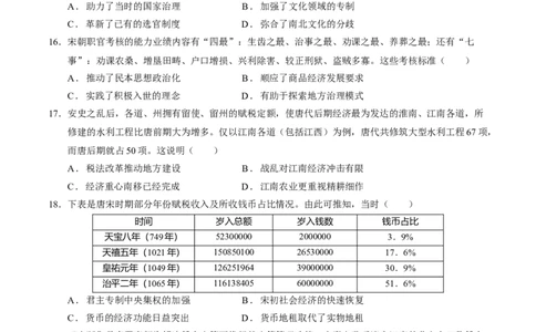 专题02济世经邦&mdash;&mdash;中国古代国家的社会治理体系（练习）（原卷版）_07高考历史_2025年新高考资料_二轮复习_01高考语文等多个文件