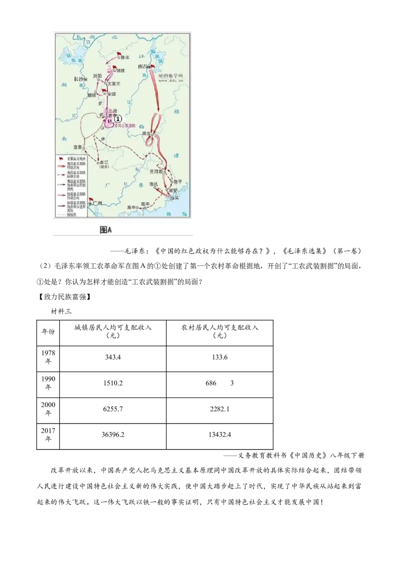 2024年陕西省中考历史真题（空白卷）_陕西_8.陕西中考历史（2008-2025）