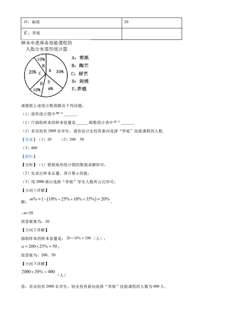 精品解析：2022年湖南省永州市中考数学真题（解析版）_初中数学_九年级数学下册（人教版）_全国各地数学中考真题_2022年全国中考数学真题145份