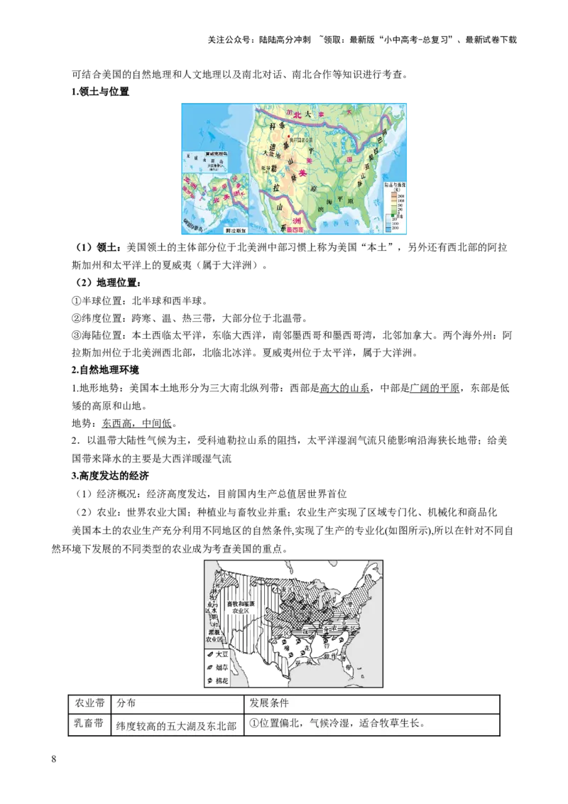 通关卷06热点地理（2）（巴以冲突、中美建交四十五周年、金砖国家扩员）（原卷版_02中考总复习（2026版更新中）_09-地理-中考总复习_2024年中考复习资料_三轮复习_考前抢分通关