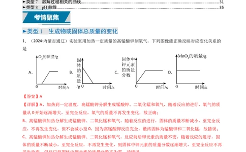 题型01坐标图像题（解析版）_02中考总复习（2026版更新中）_05-化学-中考总复习_2025年中考复习资料_备战2025年中考化学真题题源解密