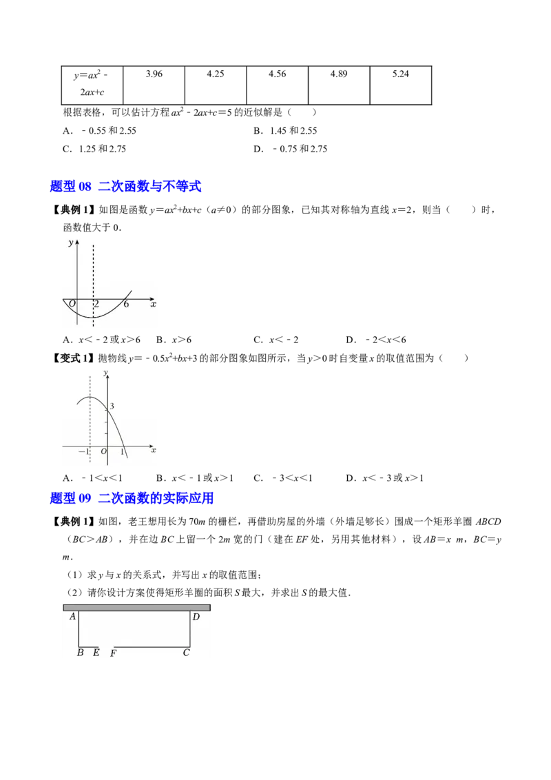 第二十二章二次函数（高效培优讲义）（学生版）_初中数学_九年级数学上册（人教版）_同步讲义-U18_2026版