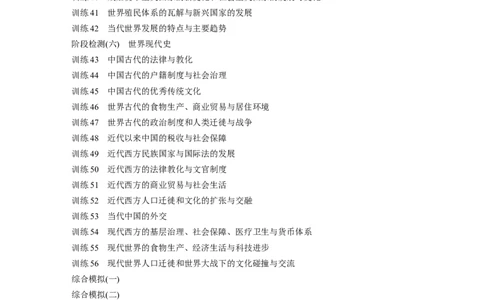 一轮复习64练（目录）_07高考历史_2024年新高考资料_1.2024一轮复习_2024年高考历史一轮复习讲义（部编版）_学生版在此文件夹_学生用书Word版文档_一轮复习64练