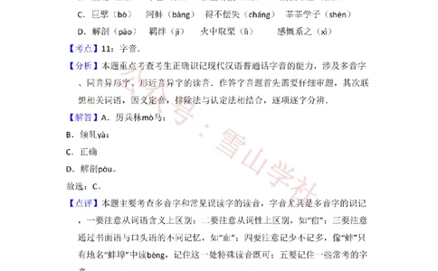 2010年高考语文试卷（全国Ⅰ卷，大纲版Ⅰ）（解析卷）_高考历年真题_08-24全国高考真题（无水印）_新&middot;PDF版2008-2024&middot;高考语文真题_版本2：语文（按省份分类）2008-2024_644