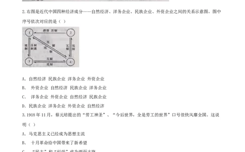 2016年陕西省中考历史真题（空白卷）_陕西_8.陕西中考历史（2008-2025）