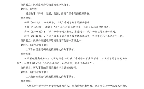 中考小说情节梳理专题复习教学设计_02中考总复习（2026版更新中）_01-语文-中考总复习_2025年中考资料_备考2025中考语文二轮专项复习课件+教案+导学案