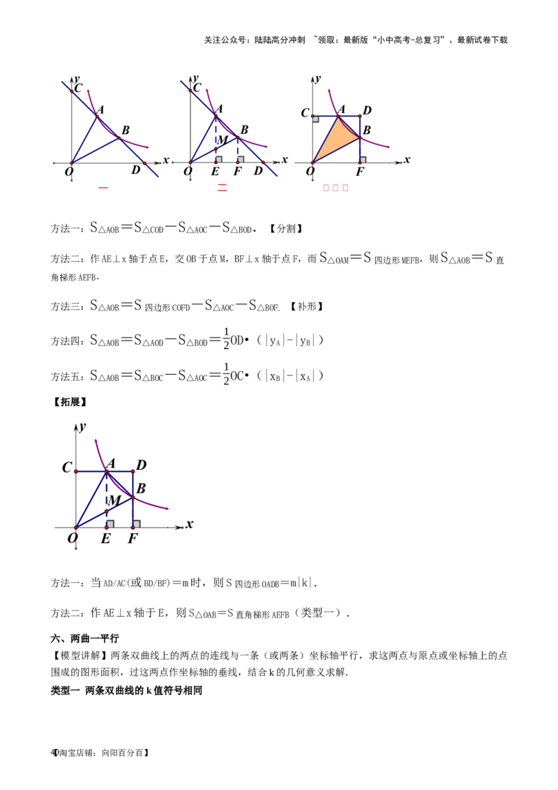 第12讲反比例函数的图象、性质及应用（讲义）（解析版）_02中考总复习（2026版更新中）_02-数学-中考总复习_2024年中考复习资料_一轮复习资料_配套讲义（原卷版+解析版）