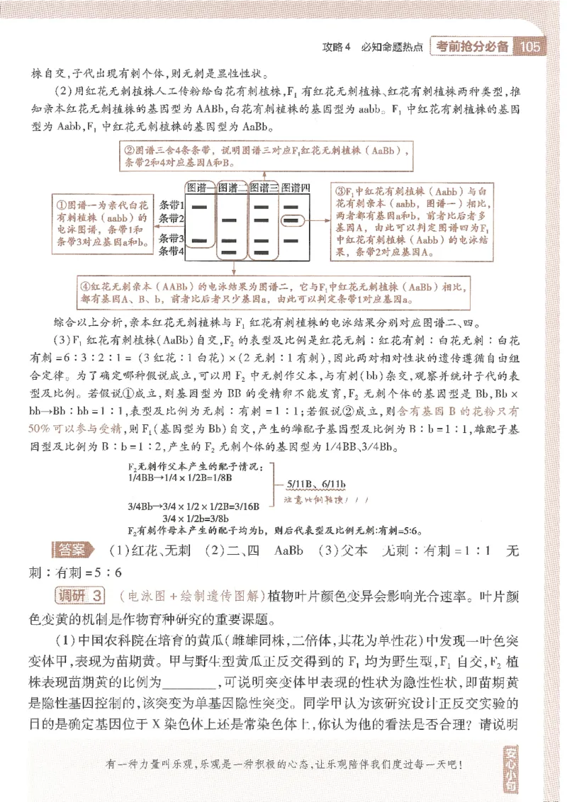 试题调研第十辑生物_2023高考押题卷_试题调研8910期考前推荐看的三期_试题调研第十期考前抢分必备_试题调研第十辑