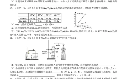 2008年陕西省中考化学真题及答案_陕西_5.陕西中考化学（2008-2025）