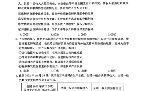 江西省赣州市2022-2023学年高三上学期期末考试政治试题_8.2025政治总复习_政治高考模拟题_老高考_2023年_2023届江西省赣州高三期末联考政治_2023届江西省赣州高三期末联考政治