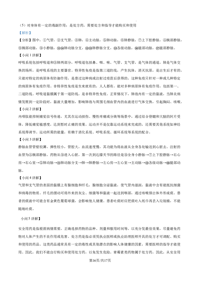 2025年陕西省中考生物真题（解析版）_陕西_6.陕西中考生物（2016-2025）