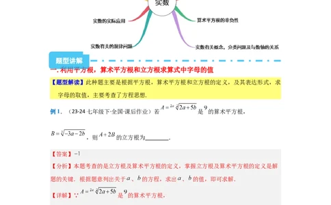 第八章实数（单元重难点题型归纳与训练）（解析版）_初中数学_七年级数学下册（人教版）_分层作业