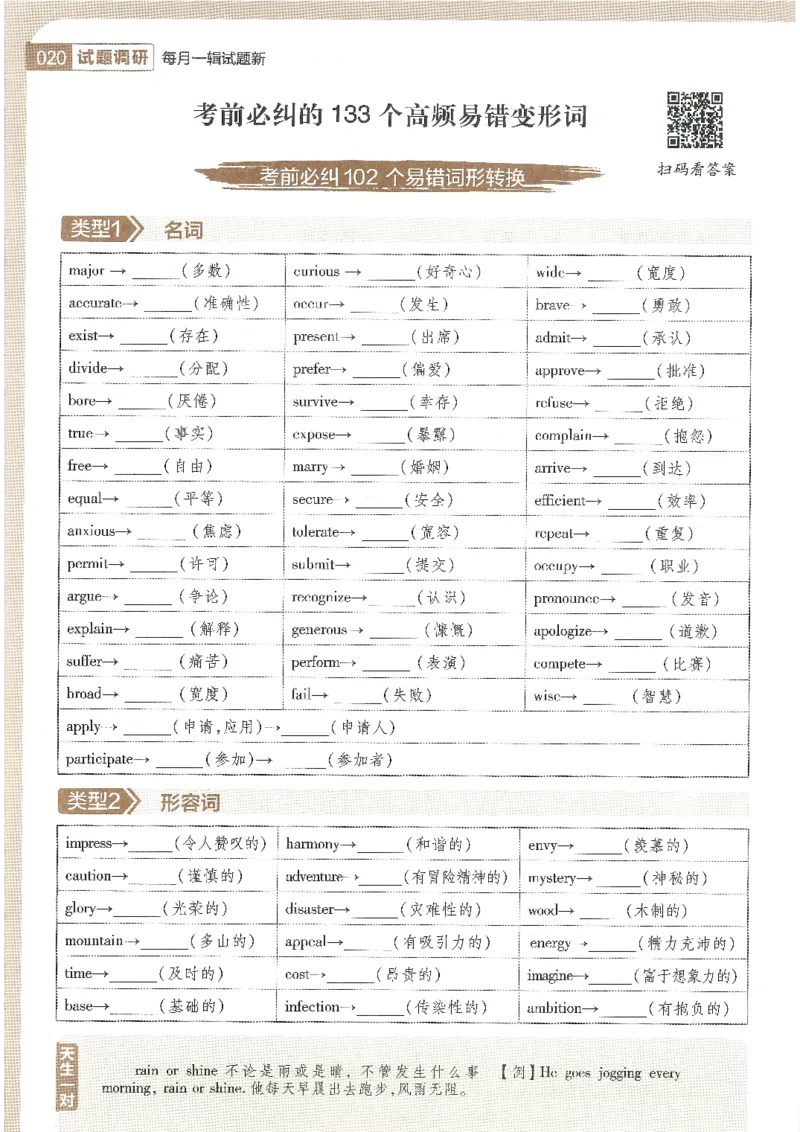 试题调研第十辑英语_2023高考押题卷_试题调研8910期考前推荐看的三期_试题调研第十期考前抢分必备_试题调研第十辑