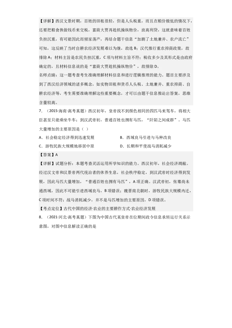 专题02大汉帝国-2023年高考历史二轮复习高频考点追踪分析与预测（全国通用）_07高考历史_通用版（老高考）复习资料_2023年复习资料