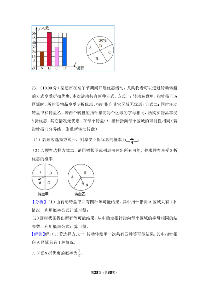 2018年贵州省遵义市中考数学试卷（含解析版）_贵州中考_2.贵州中考数学（2008-2025）_遵义数学11-24