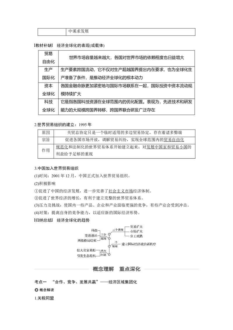 49必修2第十一单元世界经济的全球化趋势第31讲　世界经济的区域集团化和经济全球化趋势_07高考历史_通用版（老高考）复习资料_2023年复习资料_一轮+二轮_历史高三一轮复习系列_957