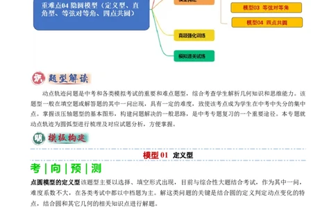 重难点04隐圆模型（定义型、直角型、等弦对等角、四点共圆）（解析版）_02中考总复习（2026版更新中）_02-数学-中考总复习_2025中考复习资料_2025年中考数学答题方法模板
