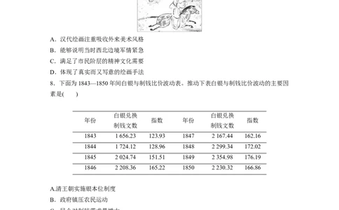28第二部分题型分类练训练4图表图片类选择题_07高考历史_通用版（老高考）复习资料_2023年复习资料_一轮+二轮_历史高三二轮复习系列