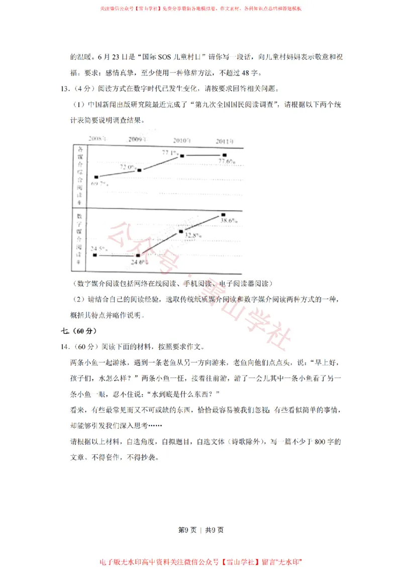2012年高考语文试卷（天津）（空白卷）_高考历年真题_08-24全国高考真题（无水印）_新&middot;PDF版2008-2024&middot;高考语文真题_版本2：语文（按省份分类）2008-2024_2008-2023&middot;（天津）语文高考真题