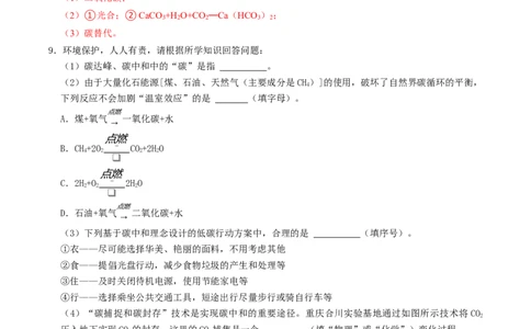 跨学科实践活动05基于碳中和理念设计低碳行动方案（解析版）_02中考总复习（2026版更新中）_05-化学-中考总复习_2025年中考复习资料_跨学科实践备战2025年中考化学命题专项突破