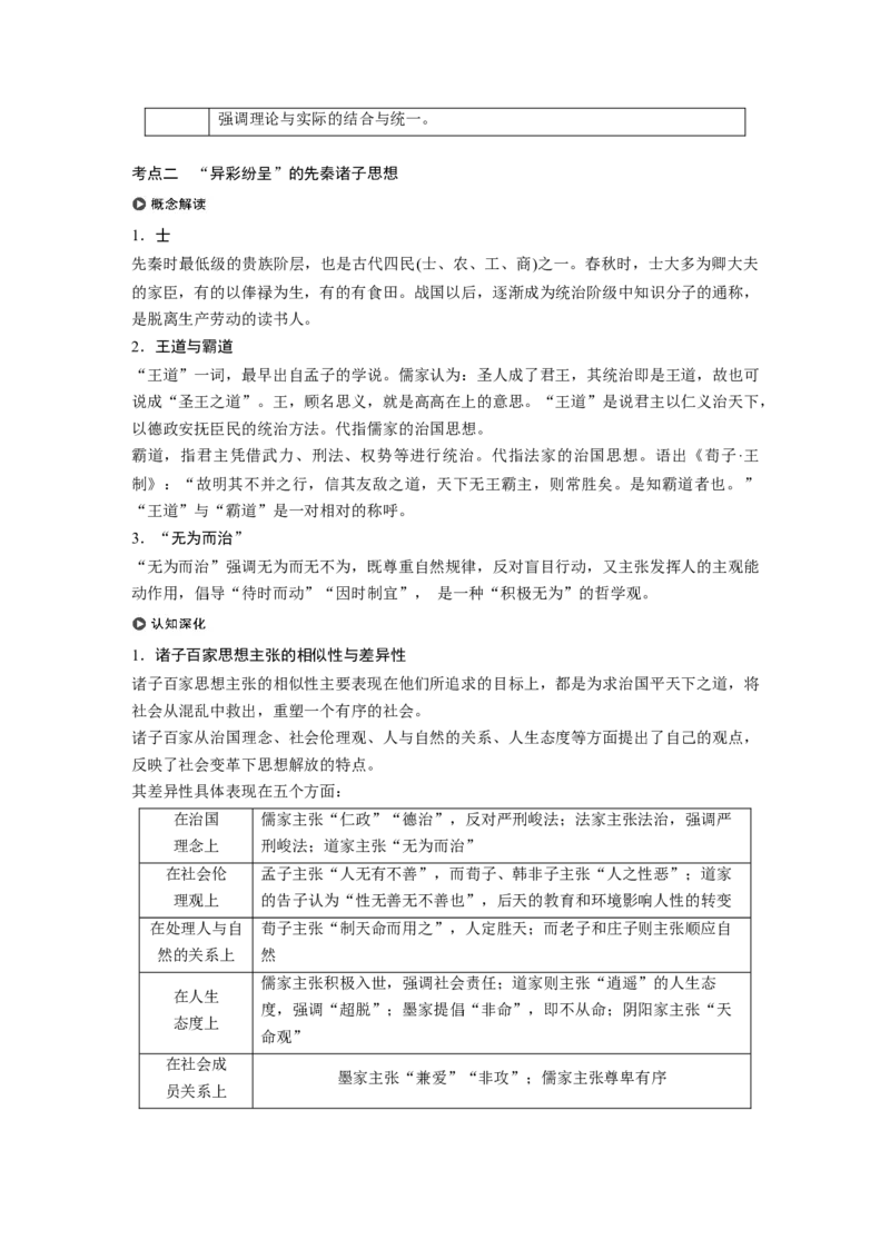 52必修3第十二单元中国传统文化主流思想的演变与科技文艺第32讲　&ldquo;百家争鸣&rdquo;和儒家思想的形成_07高考历史_通用版（老高考）复习资料_2023年复习资料_一轮+二轮