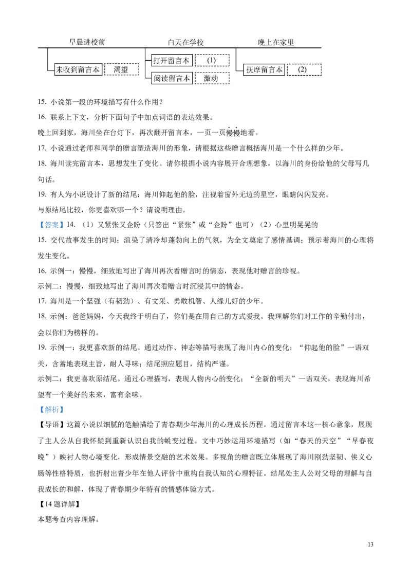 2025年河北省中考语文真题（解析版）_河北中考_1.河北中考语文2008-2025