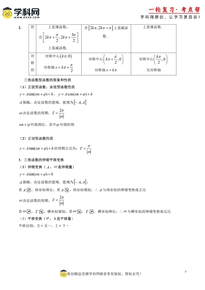 2025年高考数学基础知识篇（核心知识背记手册）_02高考数学_2025年新高考资料_一轮复习_备战2025年高考数学一轮复习考点帮_备战2025年高考数学一轮复习考点帮（新高考通用）（完结）