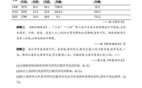 2025新教材历史高考第一轮基础练习--第十五单元货币与赋税制度基层治理与社会保障（含答案）_07高考历史_2025年新高考资料_一轮复习