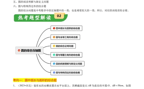 重难点05圆的综合压轴题（6大题型+满分技巧+限时分层检测）（解析版）_02中考总复习（2026版更新中）_02-数学-中考总复习_2024年中考复习资料_二轮复习资料_重难点