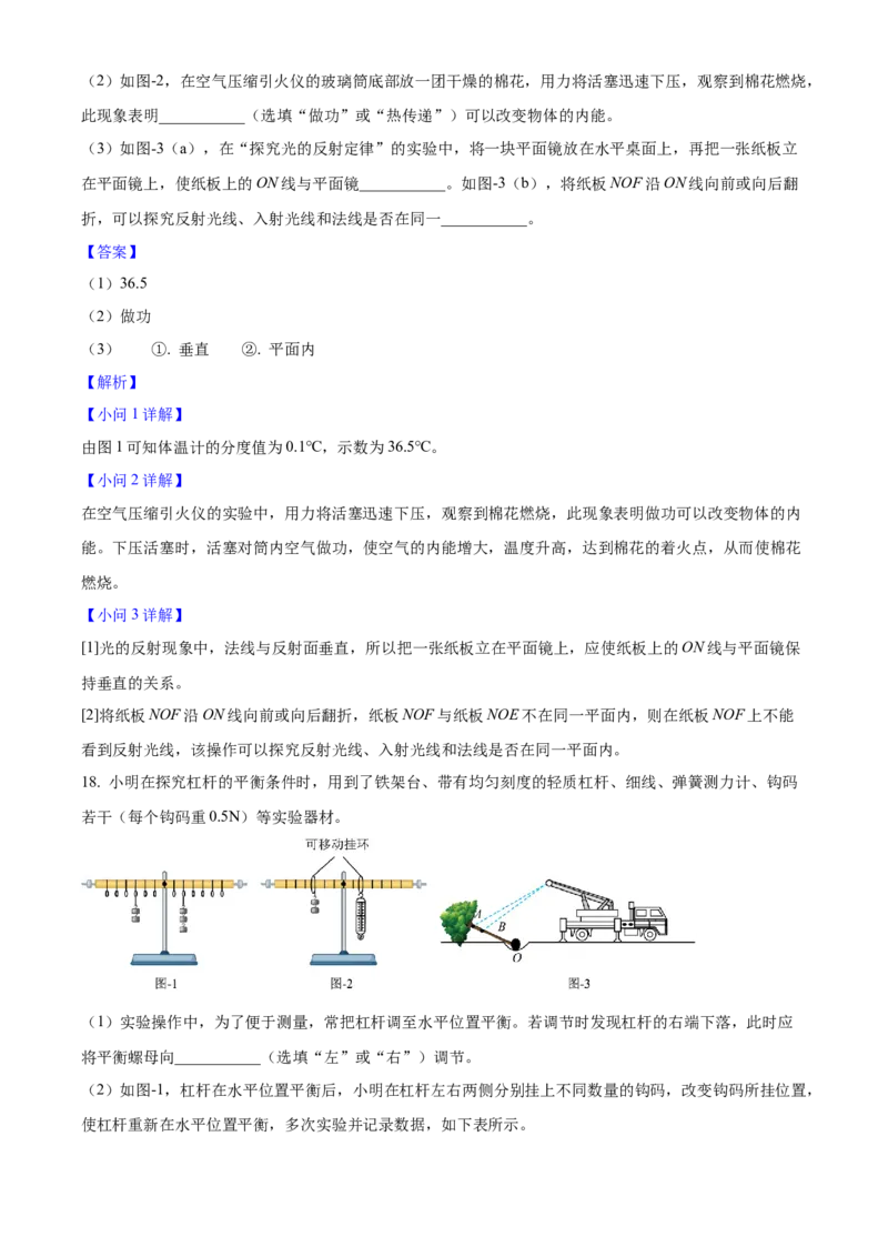 2025年陕西省中考物理真题（解析卷）_陕西_4.陕西中考物理（2008-2025）