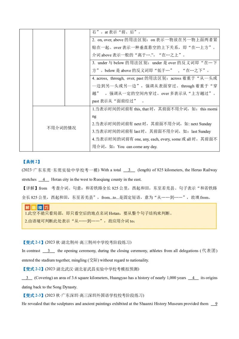 专题01无提示词类之冠词、介词、代词-2024年高考英语二轮热点题型归纳与变式演练（新高考通用）（原卷版）_03高考英语_2024年新高考资料_2.2024二轮复习