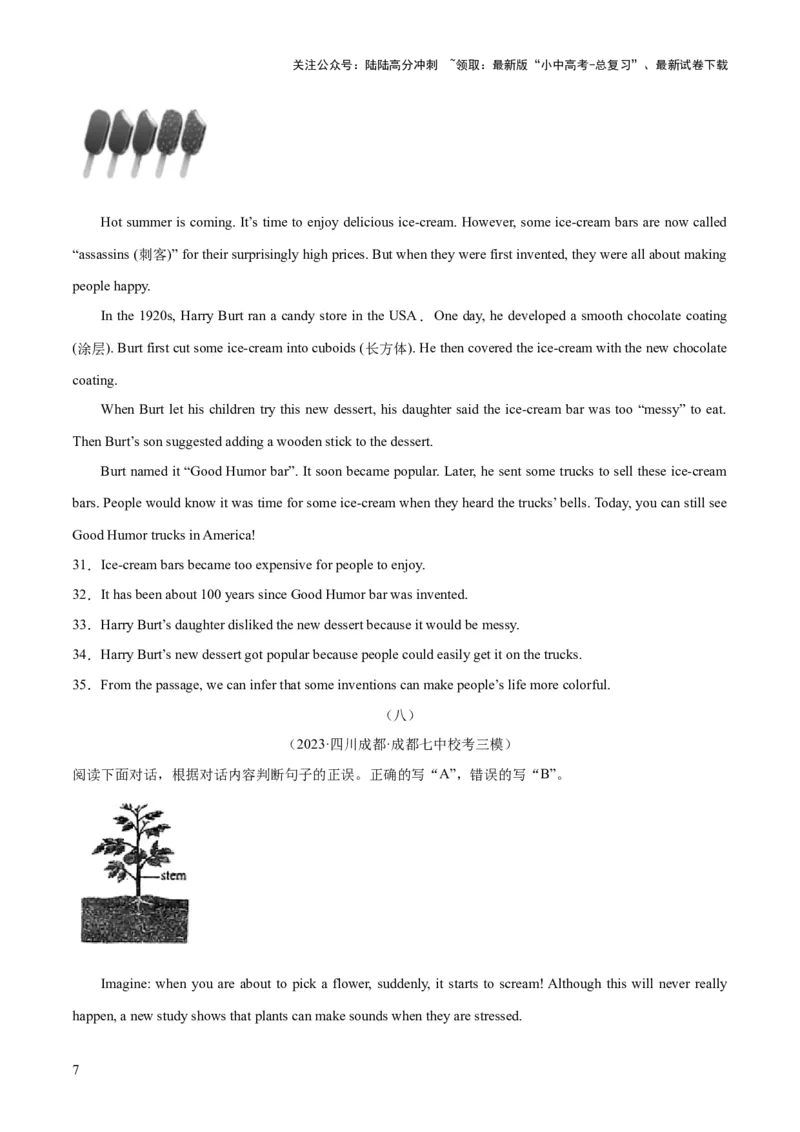 第04讲阅读理解之判断正误（讲义）-2024年中考英语一轮复习讲练测（全国通用）（原卷版）_02中考总复习（2026版更新中）_03-英语-中考总复习_2024年中考复习资料_一轮复习