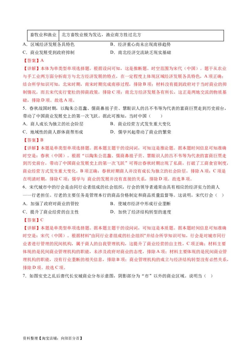 专题02古代中国的经济与社会生活（讲义）（解析版）_07高考历史_新高考复习资料_2024年新高考复习资料_二轮复习资料_2024年高考历史二轮复习讲练测（新教材新高考）_配套讲义