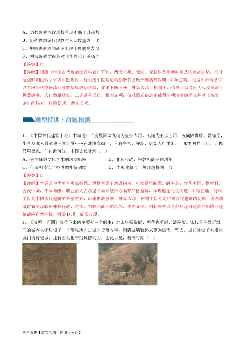 专题02古代中国的经济与社会生活（讲义）（解析版）_07高考历史_新高考复习资料_2024年新高考复习资料_二轮复习资料_2024年高考历史二轮复习讲练测（新教材新高考）_配套讲义