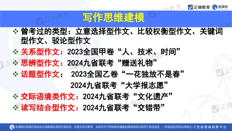 语文---西工大附中孔令元《紧扣难点注重衔接夯实素养&mdash;&mdash;2024高考语文二轮复习备考策略》4.1_2024高考押题卷_152024其他平台全系列_2024《高考考前预测分析》_全国卷