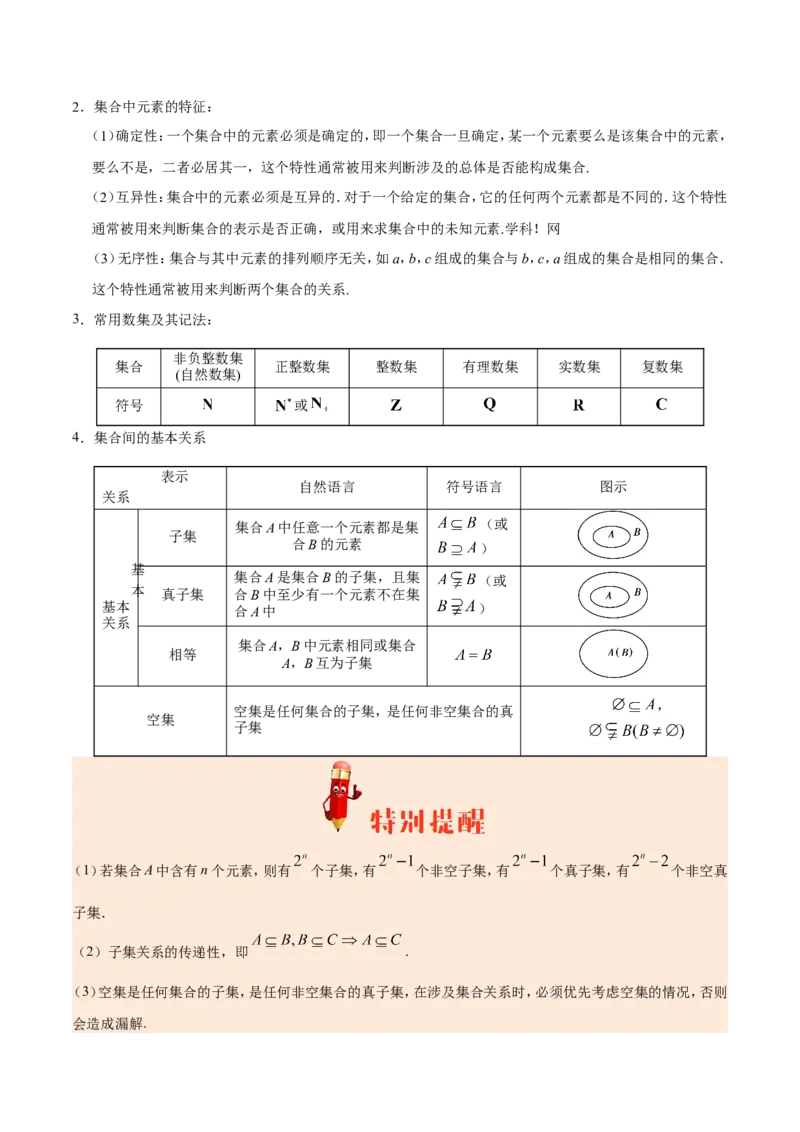 专题01集合与常用逻辑用语-备战2019年高考数学（理）之纠错笔记系列（原卷版）_02高考数学_新高考复习资料_2022年新高考资料_2022年一轮复习各版本_1.新高考2022年高考数学一轮复习