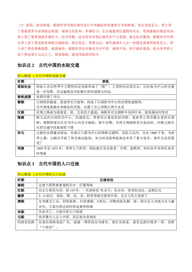 专题02古代中国的经济与社会生活（讲义）（解析版）_07高考历史_2024年新高考资料_2.2024二轮复习_2024年高考历史二轮复习讲练测（新教材新高考）