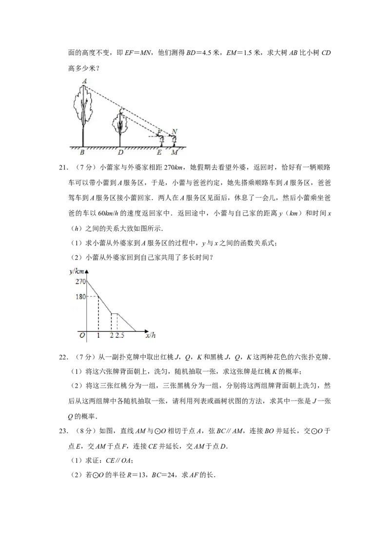 2020年陕西省中考数学真题（副卷）（空白卷）_陕西_2.陕西中考数学（2008-2025）