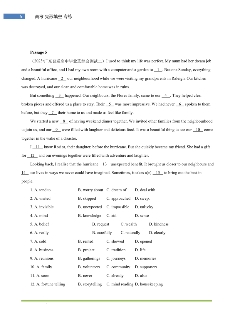 专题-S310题型易-高考英语(完形填空)强化训练2025年高考部分考区题型专练（全国通用）_03高考英语_2025年新高考资料_二轮复习_2025年高考英语题型专练