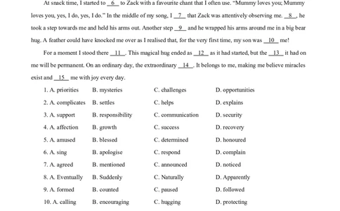 专题-S310题型易-高考英语(完形填空)强化训练2025年高考部分考区题型专练（全国通用）_03高考英语_2025年新高考资料_二轮复习_2025年高考英语题型专练