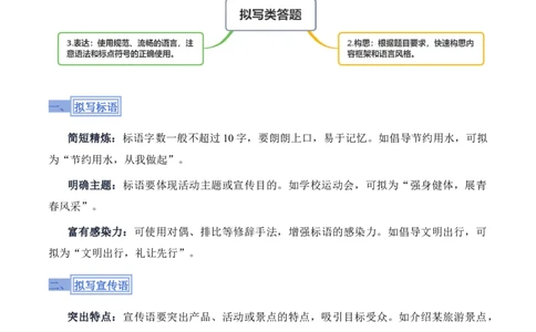 模板02拟写类（答题模板）解析版_02中考总复习（2026版更新中）_01-语文-中考总复习_2025年中考资料_2025年中考语文答题方法模板