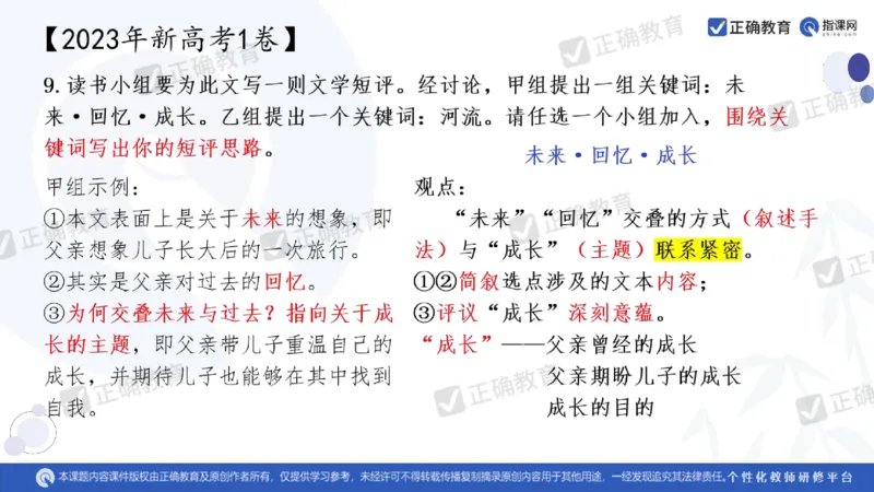语文--闵娟《有的放矢彰素养有序推进提效度》3.28_2024高考押题卷_152024其他平台全系列_资料2024版（名校︱机构）备考押题资料_2024《高考考前预测分析》_新高考