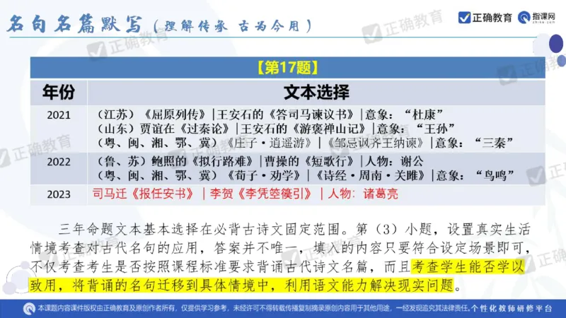 语文--闵娟《有的放矢彰素养有序推进提效度》3.28_2024高考押题卷_152024其他平台全系列_资料2024版（名校︱机构）备考押题资料_2024《高考考前预测分析》_新高考