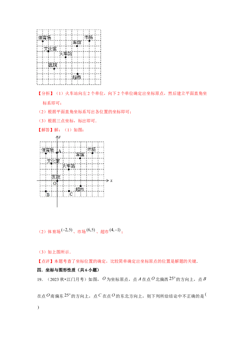 第05讲平面直角坐标系（6个知识点+6种题型+强化训练）（教师版）_初中数学_七年级数学下册（人教版）_常见题型通关讲解练-V3