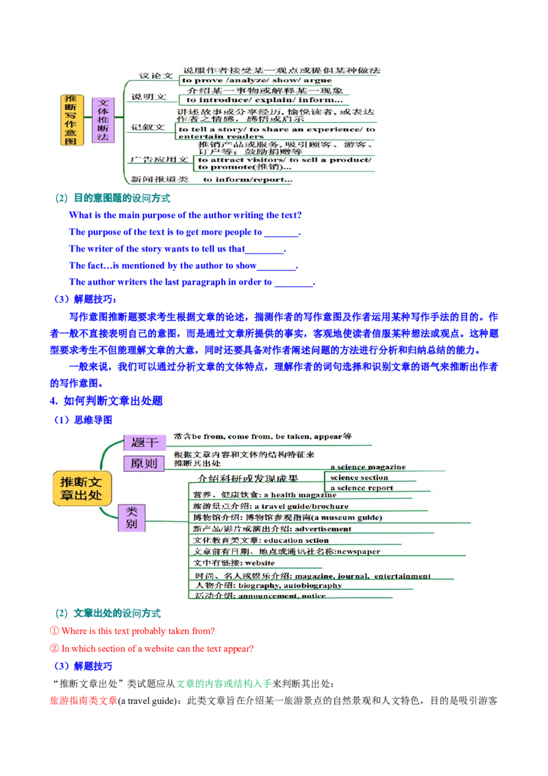 专题03阅读理解之推理判断题（讲义）（原卷版）_03高考英语_新高考复习资料_2024年新高考资料_二轮复习资料_2024年高考英语二轮复习讲练测（新教材新高考）_第二部分阅读