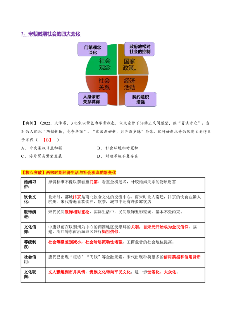 专题03济国生民&mdash;&mdash;中国古代的经济与社会生活（讲义）（解析版）_07高考历史_2025年新高考资料_二轮复习_上好课2025年高考历史二轮复习讲练测（新高考通用）3379861