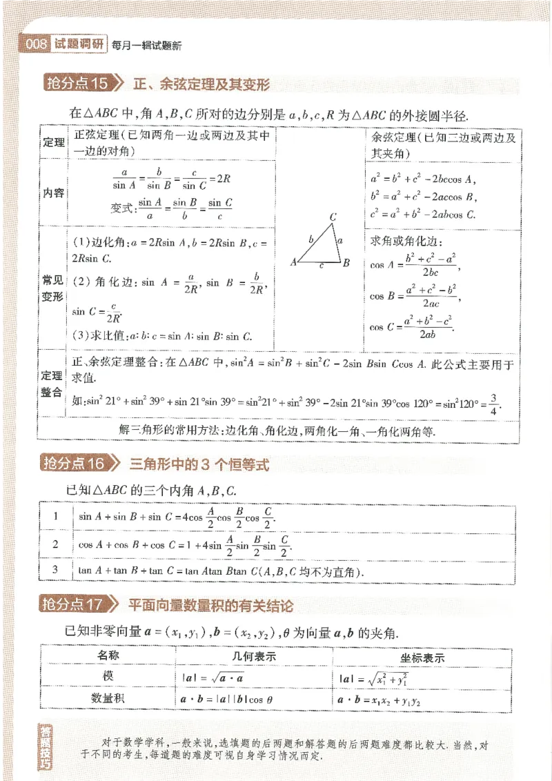 试题调研第十辑新高考数学_2023高考押题卷_试题调研8910期考前推荐看的三期_试题调研第十期考前抢分必备_试题调研第十辑