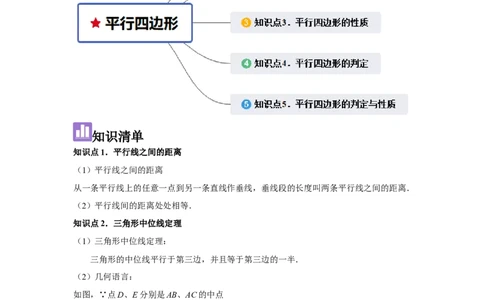 第05讲平行四边形（5个知识点+5种题型+强化训练）（教师版）_初中数学_八年级数学下册（人教版）_常见题型通关讲解练-V3